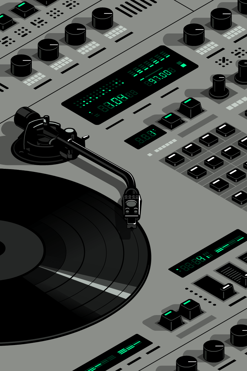 Gianmarco Magnani Animation - Retro Vinyl Turntable Animation