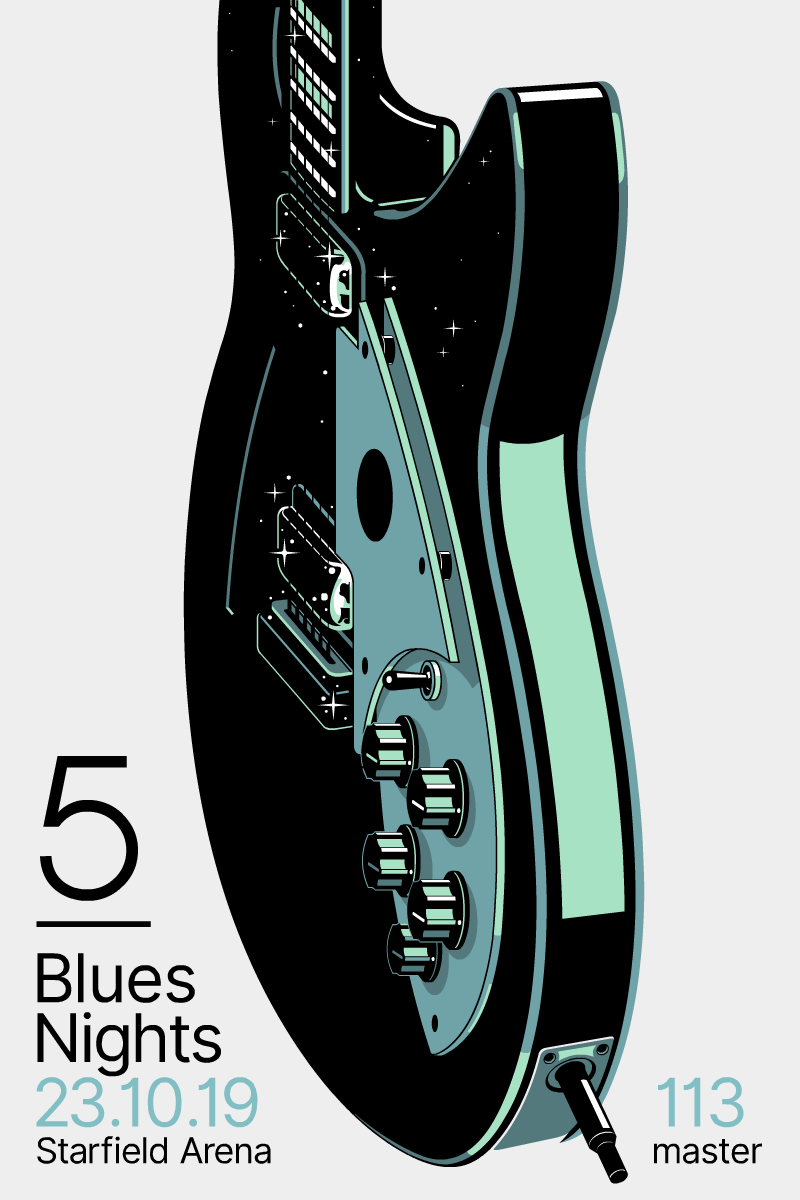 Sixty Watts Electric Guitar Print for Sale