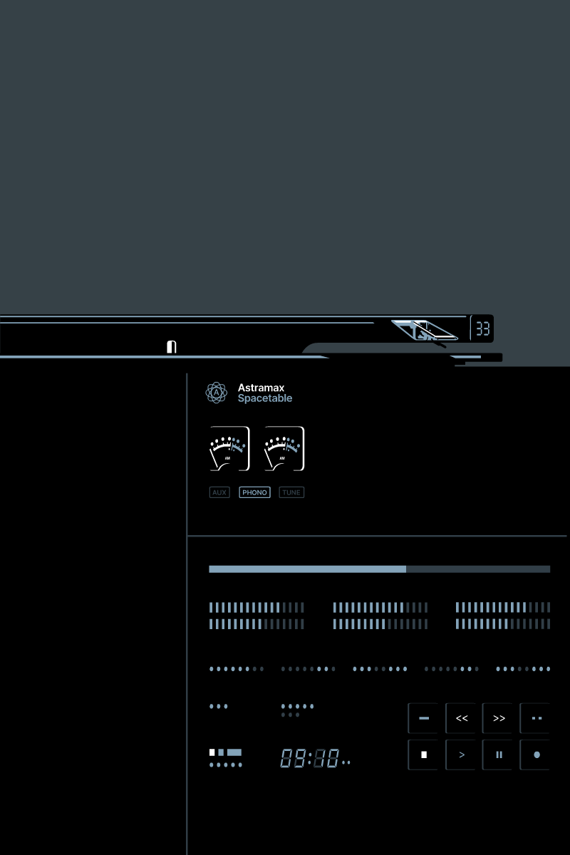 Minimal Turntable Print for Sale