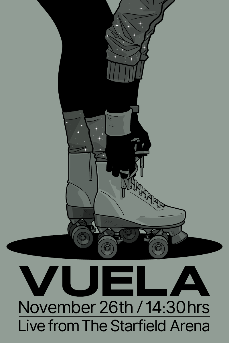 Roller Skates Girl Print for Sale