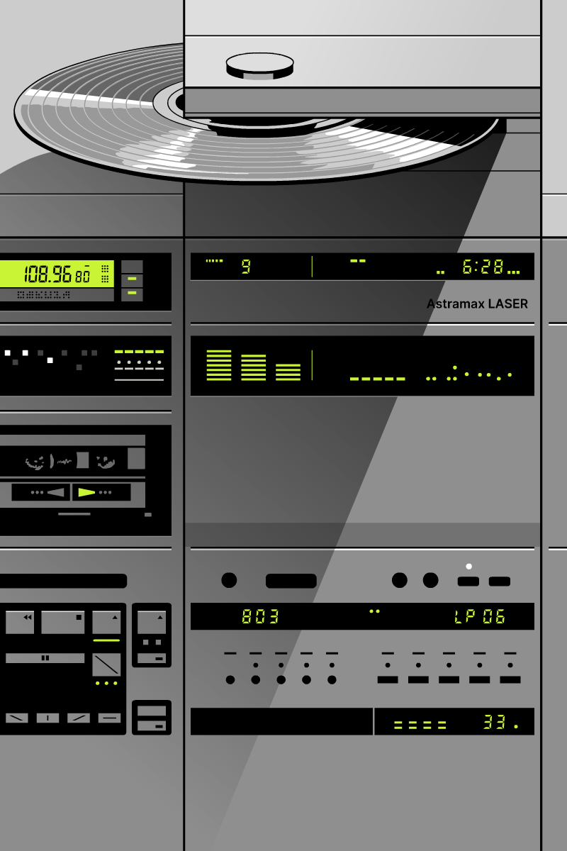 Retro Radio Cassette Print for Sale