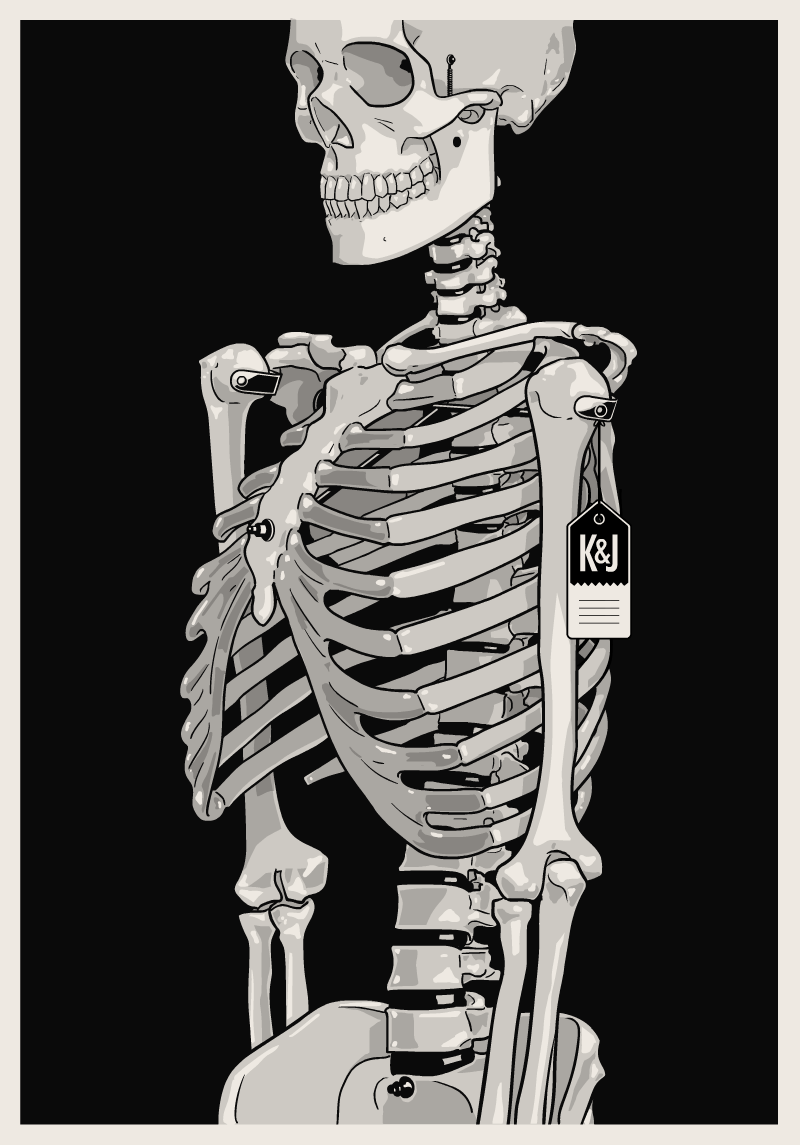 Skeleton Print for Sale